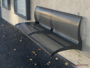 Preview: SITZBANK THETIS 120 Wandmontage aus Edelstahl Zeitlos / Bequem